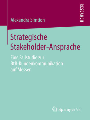 cover image of Strategische Stakeholder-Ansprache